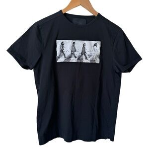 Limitato Fab Four T-Shirt Craig Alan Beatles Abbey Road Black Men's Size Small